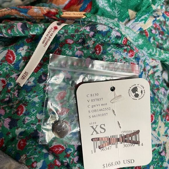 NWT Free People
Maris Printed Midi Dress
Size XS 
Retail $168
100% Viscose - Picture 9 of 9